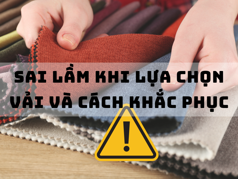 Sai lầm khi lựa chọn vải may mặc phổ biến và cách khắc phục