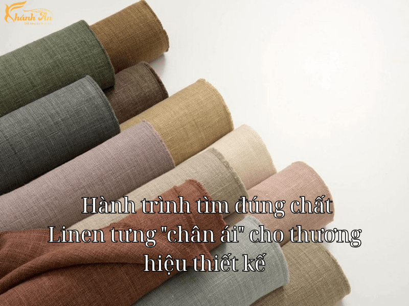 Vải linen tưng cho BST hè: Chốt đơn nhanh trong 2 giờ